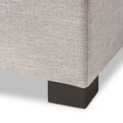 Benches & Ottomans-Kirkland's Home Beige Tufted Contemporary Storage Bench Tan/Gray