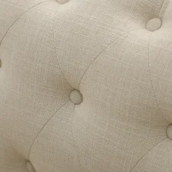 Sofas & Loveseats-Kirkland's Home Beige Upholstered Button Tufted Loveseat Tan