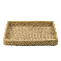 Decorative Trays-Kirkland's Home Beige Woven Cement Tray Tan
