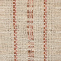 Pillows-Kirkland's Home Beige Woven Red Stripes Lumbar Pillow Tan