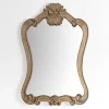 Decorative Mirrors-Kirkland's Home Belle Natural Scroll Top Wall Mirror