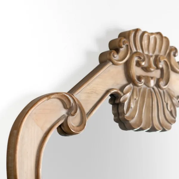 Decorative Mirrors-Kirkland's Home Belle Natural Scroll Top Wall Mirror