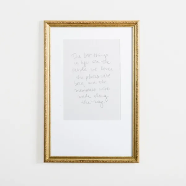 Wall Quotes & Signs-Kirkland's Home Best Things In Life Gold Framed Wall Plaque White