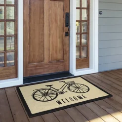 Doormats-Kirkland's Home Bicycle Doormat Tan/Black
