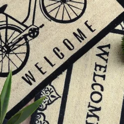 Doormats-Kirkland's Home Bicycle Doormat Tan/Black
