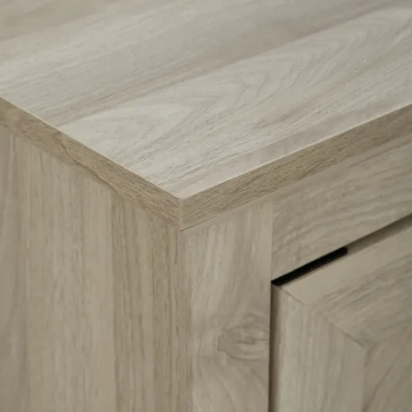 Cabinets & Sideboards-Kirkland's Home Birch 2-Door Chevron Cabinet Tan