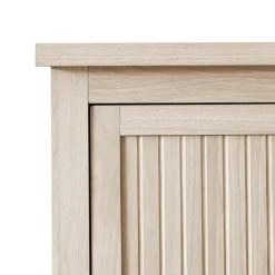 Dressers & Chests-Kirkland's Home Birch Grooved 4-Drawer Dresser With Wardrobe Tan