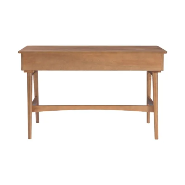 Office Furniture-Kirkland's Home Birch Wood And Rattan Desk