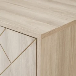 Tv Stands & Media Consoles-Kirkland's Home Birch Wood Herringbone 4-Door Tv Stand