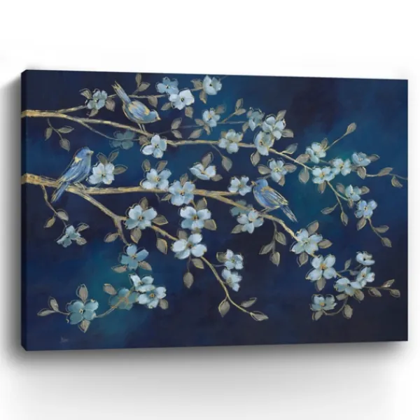 Canvas Art-Kirkland's Home Bird Conference Giclee Canvas Print, 48X36 In. Blue