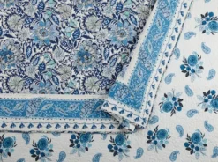 Quilts-Kirkland's Home Bisou Floral Full/Queen 3-Pc. Quilt Set Blue