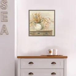 Canvas Art-Kirkland's Home Bittersweet Bouquet Framed Canvas Art Print Tan