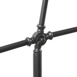 Floor Lamps-Kirkland's Home Black Adjustable Arm Modern Floor Lamp White