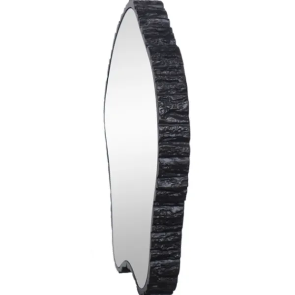 Decorative Mirrors-Kirkland's Home Black Amorphous Shaped Wall Mirror