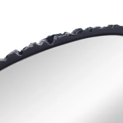 Decorative Mirrors-Kirkland's Home Black Amorphous Shaped Wall Mirror