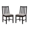 Dining Chairs-Kirkland's Home Black And Classic Dining Chairs, Set Of 2 Gray