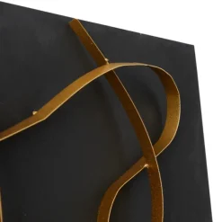 Wall Plaques-Kirkland's Home Black And Gold Abstract Wall Plaque Black/Gold