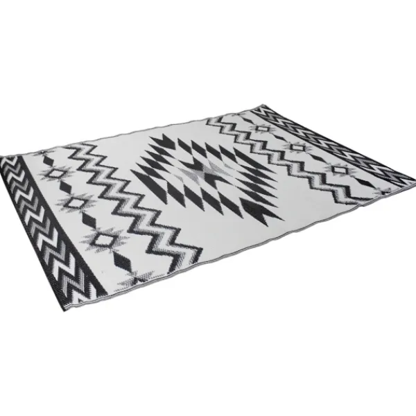 Outdoor Rugs-Kirkland's Home Black And White Aztec Outdoor Area Rug, 4X6 Black/White