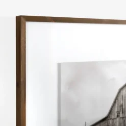 Framed Art-Kirkland's Home Black And White Barn Photography Framed Print Black/White