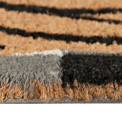 Doormats-Kirkland's Home Black And White Buffalo Check Welcome Mat Black/White