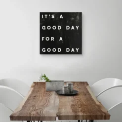 Wall Quotes & Signs-Kirkland's Home Black And White It'S A Good Day Canvas Art Print Black/White