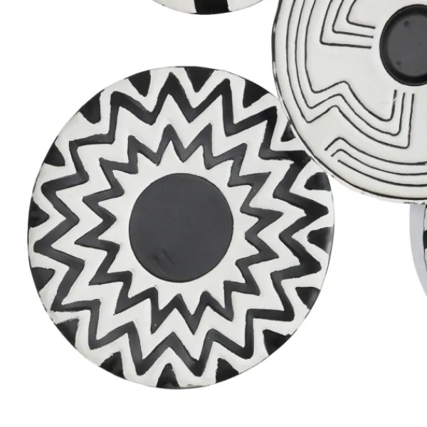 Wall Plaques-Kirkland's Home Black And White Layered Plates Wall Sculpture Black/White