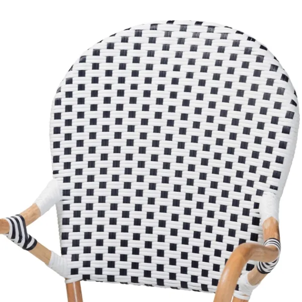 Dining Chairs-Kirkland's Home Black And White Woven Dining Chairs, Set Of 2 White/Black