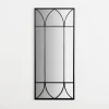 Decorative Mirrors-Kirkland's Home Black Arched Pane Wall Mirror
