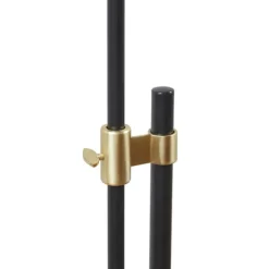 Floor Lamps-Kirkland's Home Black Asymmetrical Metal Floor Lamp White