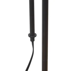 Floor Lamps-Kirkland's Home Black Asymmetrical Metal Floor Lamp White