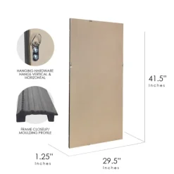 Framed Mirrors-Kirkland's Home Black Beaded Frame Beveled Wall Mirror