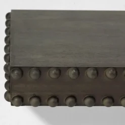Shelves-Kirkland's Home Black Beaded Wood Large Floating Shelf
