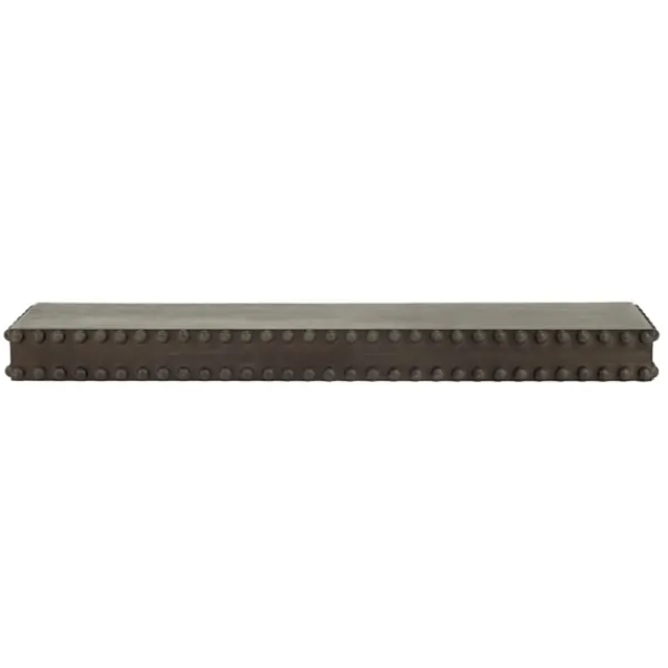 Shelves-Kirkland's Home Black Beaded Wood Large Floating Shelf