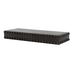 Shelves-Kirkland's Home Black Beaded Wood Small Floating Shelf