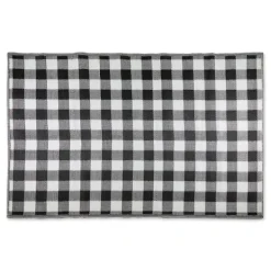 Outdoor Rugs-Kirkland's Home Black Buffalo Check Indoor/Outdoor Area Rug, 5X8 Black/White