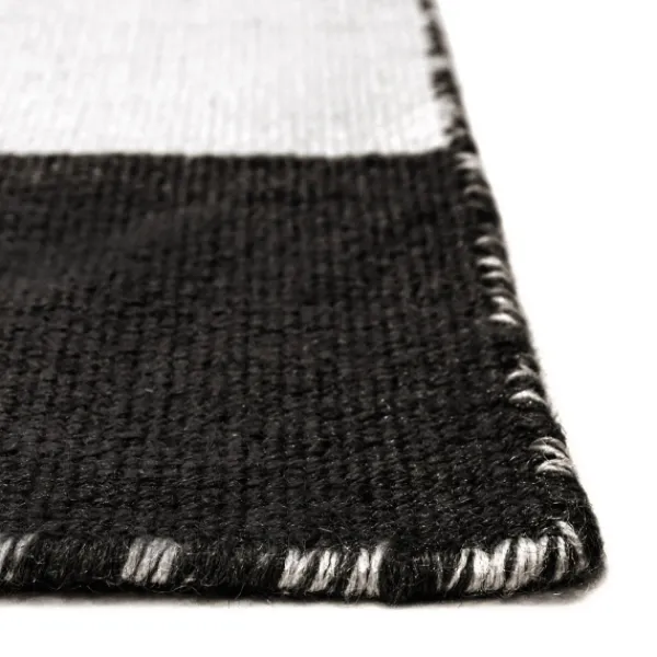 Outdoor Rugs-Kirkland's Home Black Cabana Stripe Indoor/Outdoor Area Rug, 3X5 Black/White