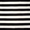 Outdoor Rugs-Kirkland's Home Black Cabana Stripe Indoor/Outdoor Area Rug, 8X8 Black/White
