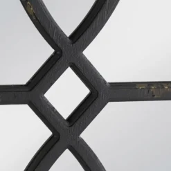 Decorative Mirrors-Kirkland's Home Black Carved Wooden Frame Wall Mirrors, Set Of 2