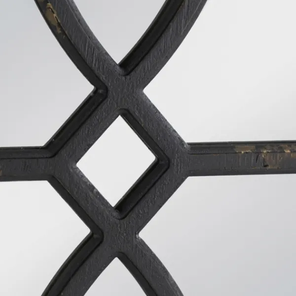 Decorative Mirrors-Kirkland's Home Black Carved Wooden Frame Wall Mirrors, Set Of 2