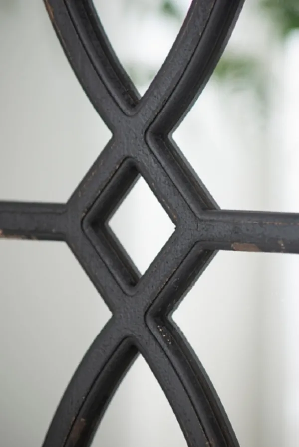 Decorative Mirrors-Kirkland's Home Black Carved Wooden Frame Wall Mirrors, Set Of 2