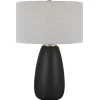 Table Lamps-Kirkland's Home Black Ceramic Gridline Table Lamp Gray