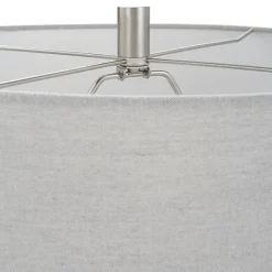 Table Lamps-Kirkland's Home Black Ceramic Gridline Table Lamp Gray