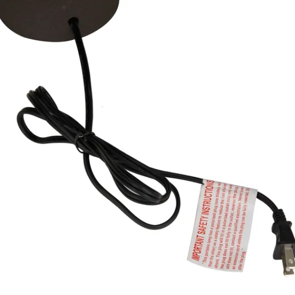 Table Lamps-Kirkland's Home Black Ceramic Hourglass Simple Small Table Lamp White