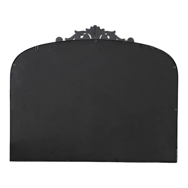 Decorative Mirrors-Kirkland's Home Black Floral Scroll Wall Mirror