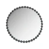 Decorative Mirrors-Kirkland's Home Black Foiled Beaded Wall Mirror, 36 In.