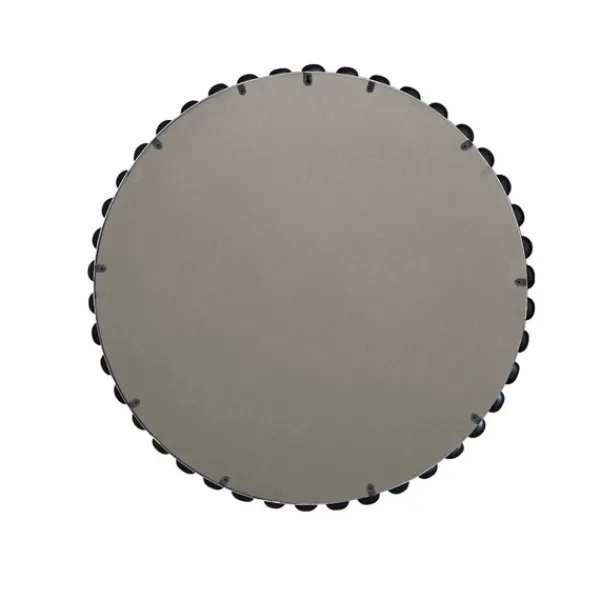 Decorative Mirrors-Kirkland's Home Black Foiled Beaded Wall Mirror, 36 In.
