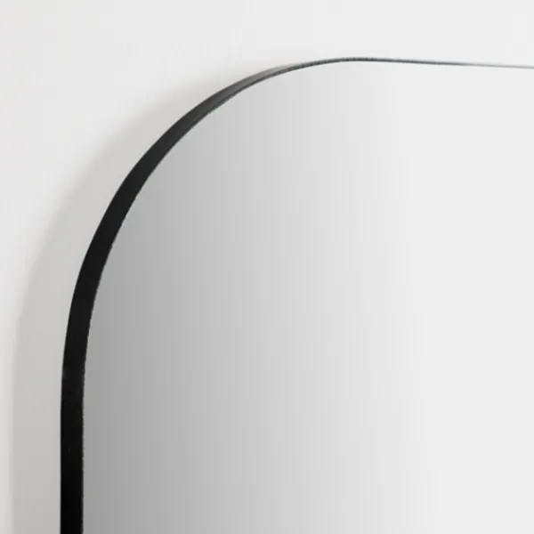 Framed Mirrors-Kirkland's Home Black Frame Linear Arch Wall Mirror