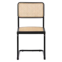 Dining Chairs-Kirkland's Home Black Framed Woven Cane Dining Chairs, Set Of 2 Tan/Black