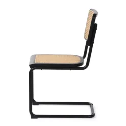 Dining Chairs-Kirkland's Home Black Framed Woven Cane Dining Chairs, Set Of 2 Tan/Black