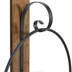 Sconces-Kirkland's Home Black Hoop Glass Sleeve Wall Sconce, 24 In.
